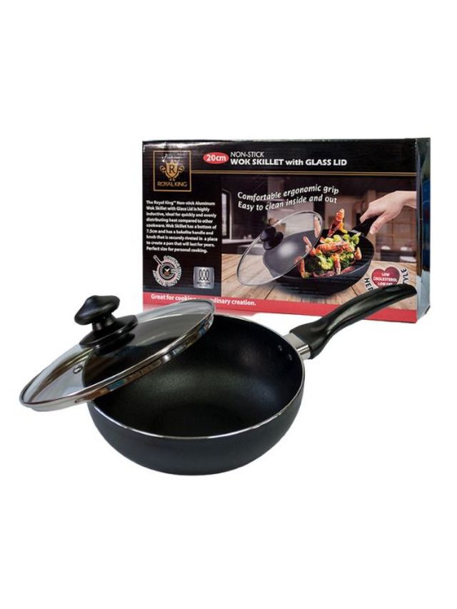 Royal King Wok Skillet with Lid (20cm) edamama